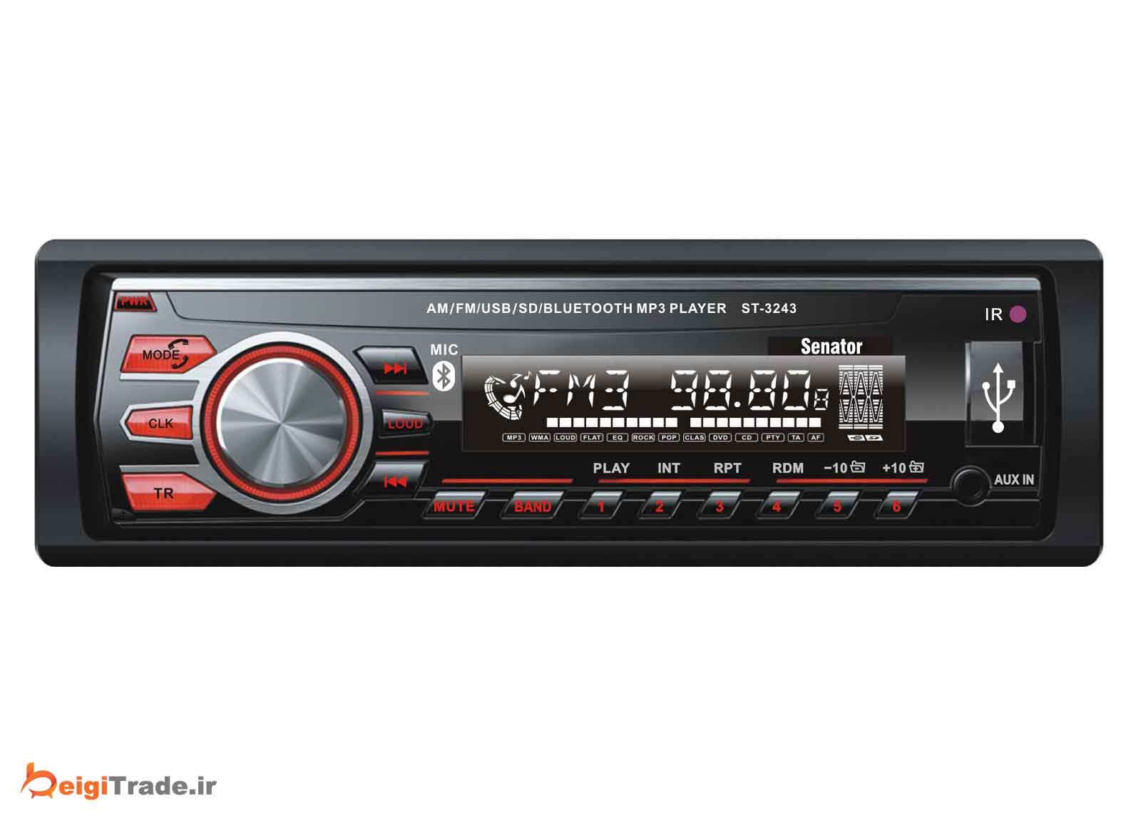 رادیو پخش خودرو سناتور مدل ST-3243X