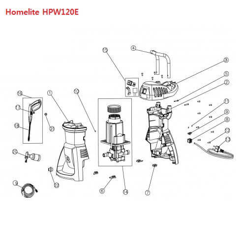 کارواش هوم لایت مدل HPW120E